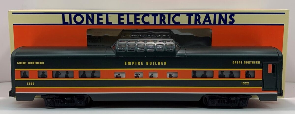 Lionel 6-19119 O Gauge Great Northern Vista Dome Car #1322 LN/Box
