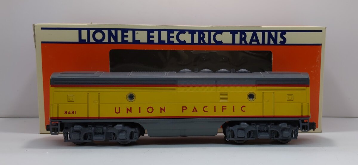 Lionel 6-8481 O Gauge Union Pacific F3 B-Unit Non-Powered Diesel Locomotive EX/Box