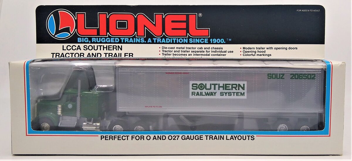 Lionel 6-52056 O Gauge LCCA Southern Tractor Trailer Truck LN/Box
