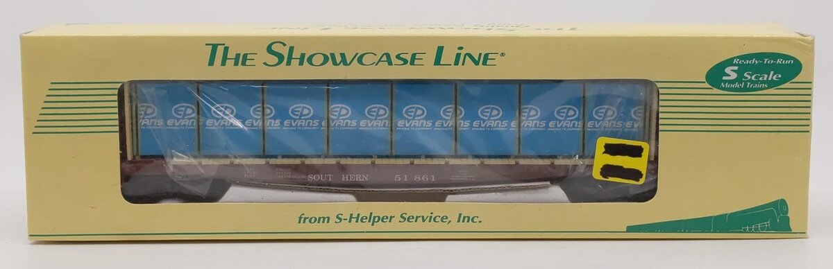 S-Helper Service 00163 S Scale Southern Bulkhead Flatcar w/ Container Load LN/Box