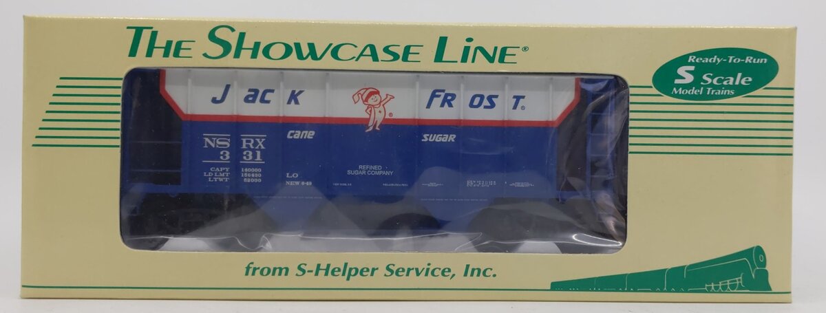 S-Helper 00413 S Scale Jack Frost Cane Sugar PS-2 2-Bay Hopper #331 LN/Box