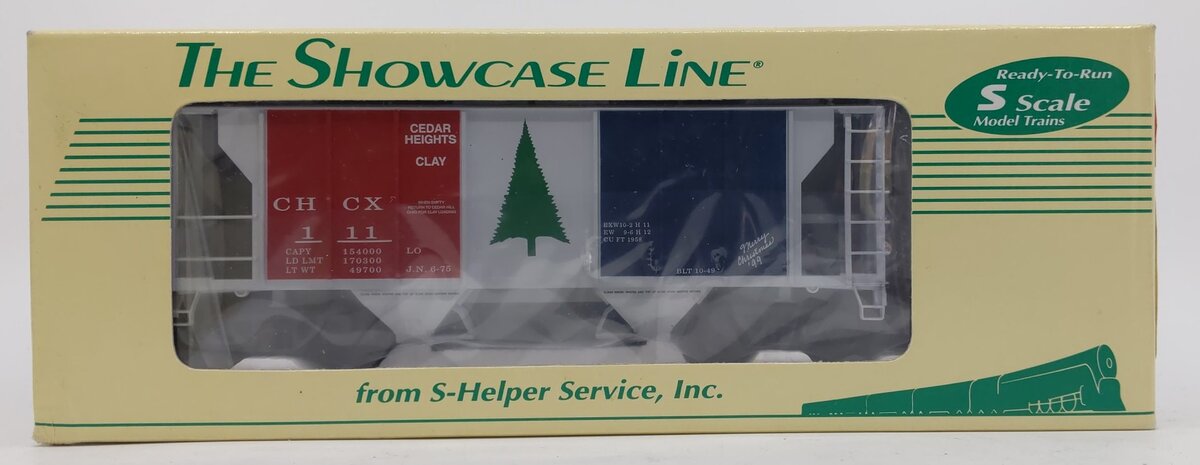 S-Helper Service 00414 S CHCX PS-2 2-Bay Hopper - 1999 Christmas Car #111 LN/Box