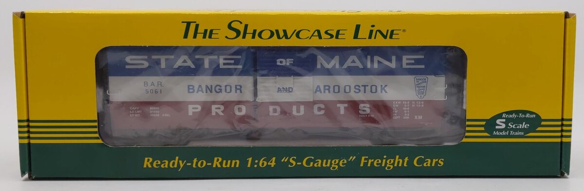 S-Helper Service 01020 S State Of Maine B.A.R 40' Steel Re-Built Boxcar #5061 LN/Box