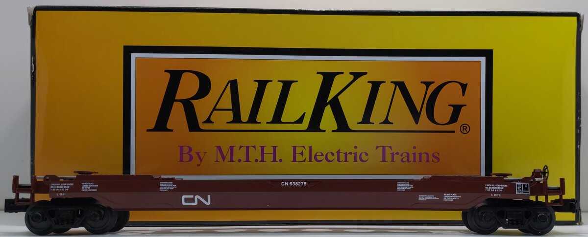 MTH 30-76412 O Canadian National Husky Stack Car LN/Box