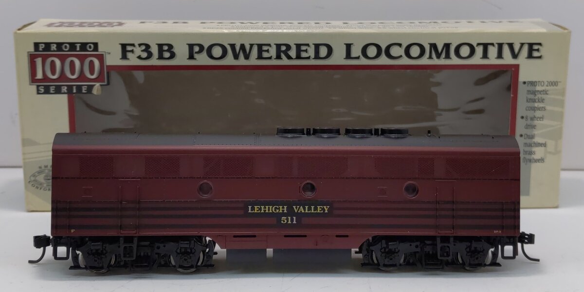 Proto 1000 23966 HO Lehigh Valley F3B Powered B Unit Diesel Locomotive #511 LN/Box