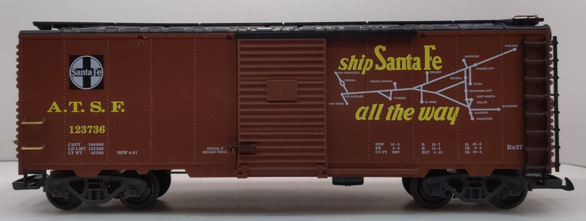 LGB 45913 G Scale Santa Fe Boxcar #123736 LN/Box