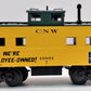 MTH 30-7727 O Gauge Chicago Northwestern Steel Caboose #10801 LN/Box