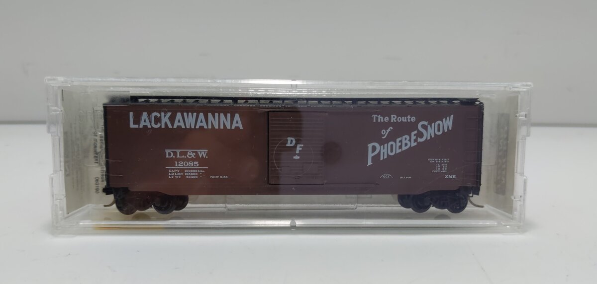 Micro-Trains 03100230 N Scale DL&W 50' Single Door Standard Boxcar #12085 LN/Box