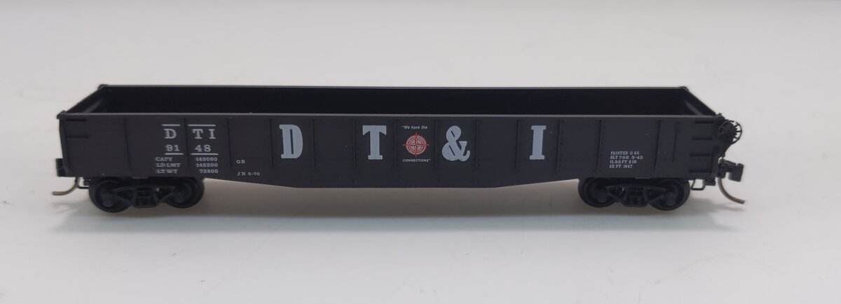 Micro-Trains 04600140 N Scale DT&I 50' Fishbelly Side Gondola #9148 w Drop Ends LN/Box