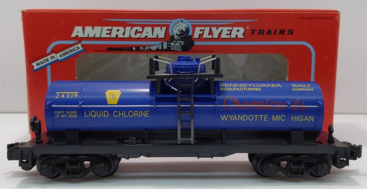 American Flyer 6-48402 S Gauge Penn Salt Single Dome Tank Car #24319 LN/Box