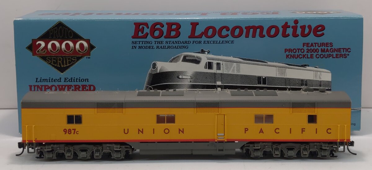 Proto 2000 23278 HO Union Pacific E6 B-Unit Non-Powered Diesel Locomotive #987C LN/Box