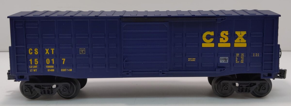 Lionel 6-15017 O CSX Waffle Sided Boxcar LN/Box