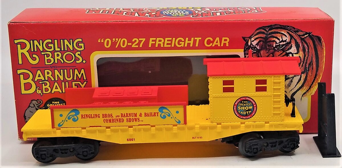 K-Line K6861 O Ringling Bros & Barnum & Bailey Circus Boom Car LN/Box