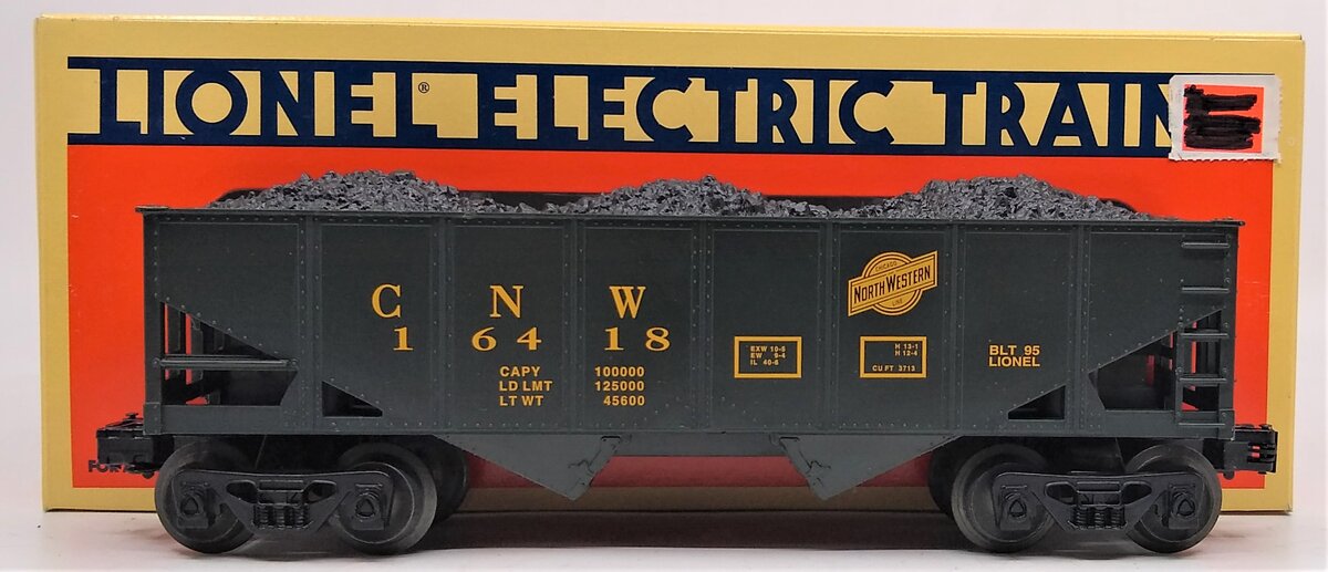 Lionel 6-16418 Chicago & North Western 2-Bay Hopper LN/Box