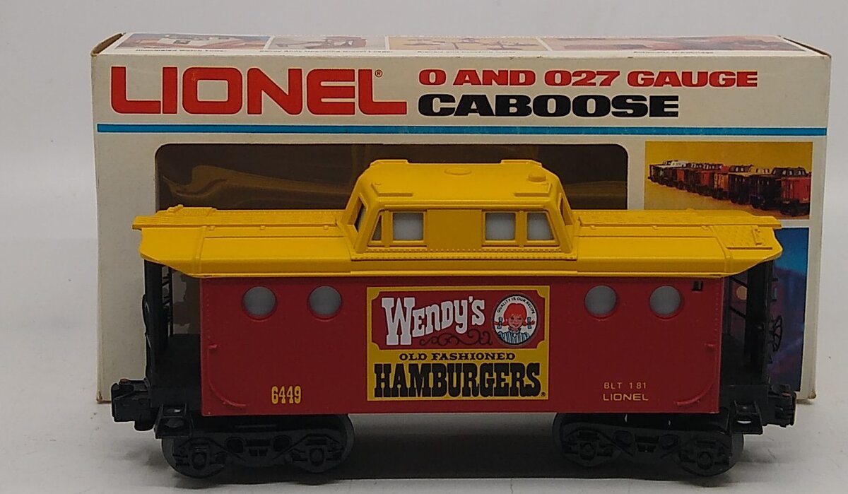 Lionel 6-6449 O Gauge Wendy's N5C Caboose LN/Box