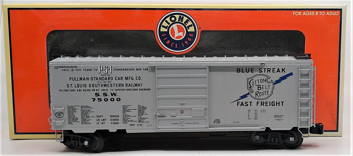 Lionel 6-17276 O Gauge Cotton Belt PS-1 Boxcar #75000 LN/Box
