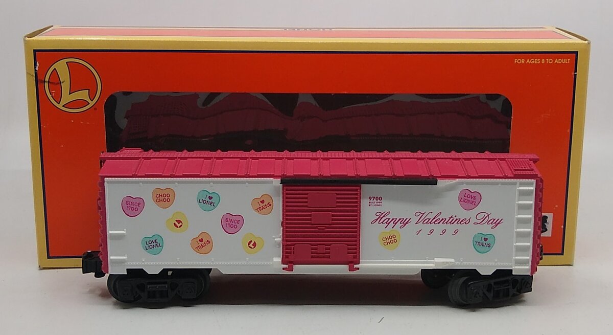 Lionel 6-26235 O Gauge Happy Valentines Day 1999 Boxcar #9700 NIB