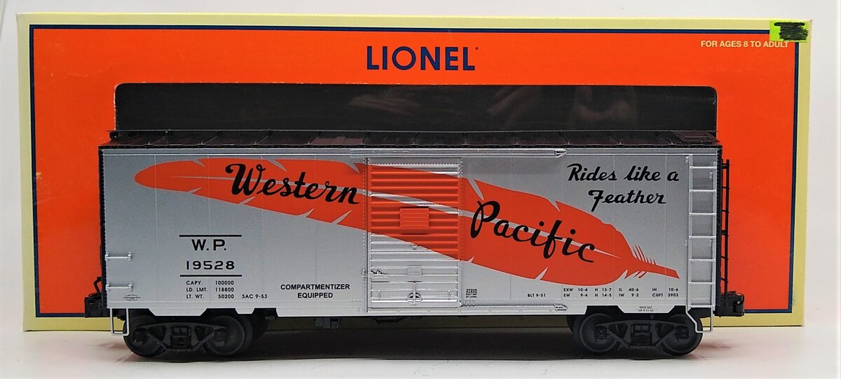 Lionel 6-27225 O Gauge Western Pacific PS-1 Boxcar #19528