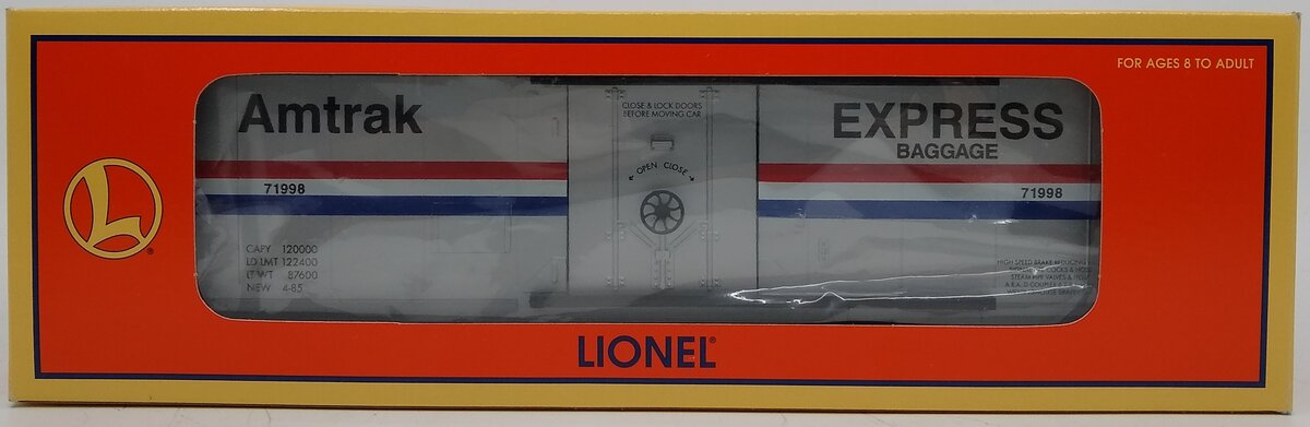 Lionel 6-71998 O Gauge Amtrak Express Baggage Box Car #71998 LN/Box