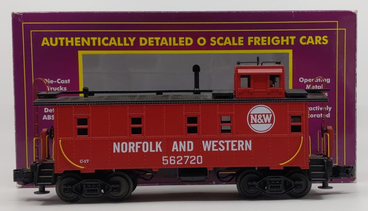 MTH 20-91027 O Gauge Norfolk & Western Steel Caboose #562720 LN/Box