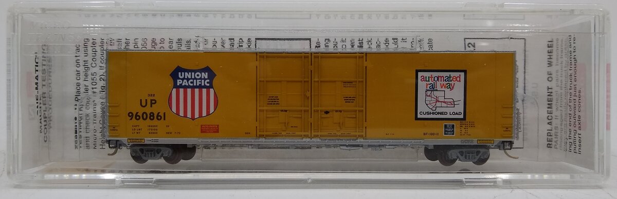 Micro-Trains 10200020 N UP 60' Excess Height Double Plug Door Boxcar #960861 LN/Box