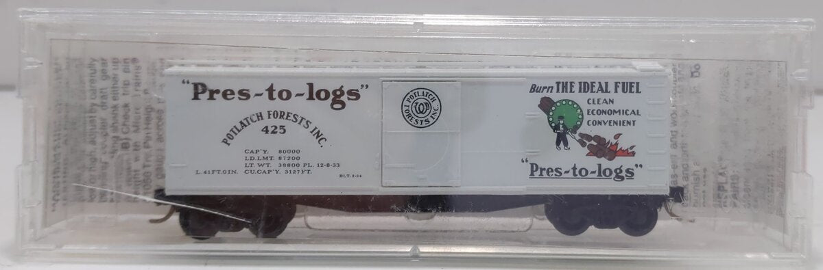 Micro-Trains 04200060 N Scale Potlatch Forests Inc Sheathed Wood Boxcar #425 LN/Box