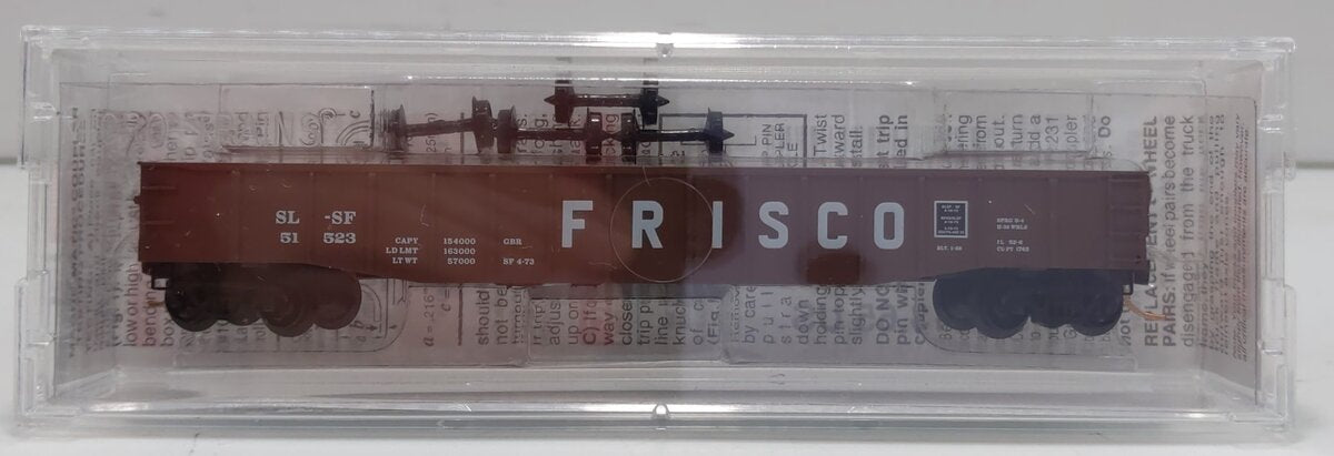 Micro-Trains 10500530 N Frisco 50' 14 Panel Steel Fishbelly Side Gondola #51523 NIB