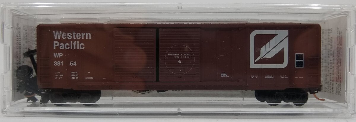 Micro-Trains 03000080 N Western Pacific 50' Double Door Rib Side Boxcar #38154 LN/Box