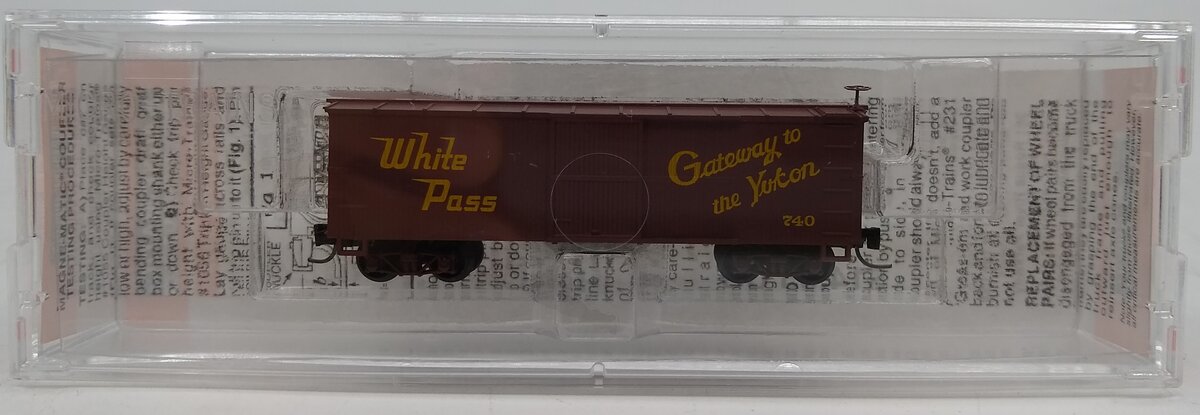 Micro-Trains 80000110 Nn3 White Pass & Yukon 30' Box Car #740 LN/Box