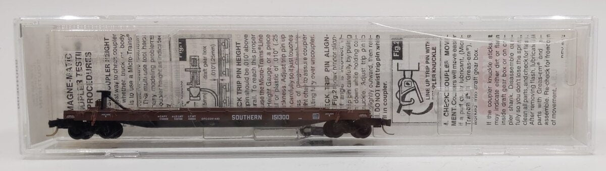 Micro-Trains 06400030 N Scale Southern 57' TOFC Flatcar #151300 LN/Box