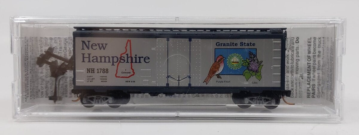 Micro-Trains 02100404 N Scale New Hampshire State 40' Plug Door Boxcar #1788