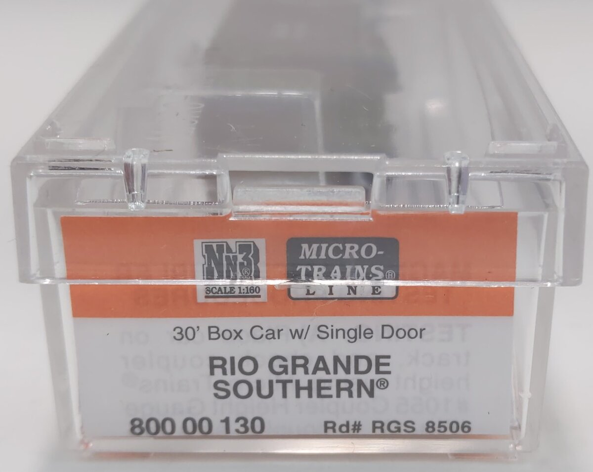 Micro-Trains 80000130 Nn3 RGS 30' Boxcar w/ Single Door #8506 LN/Box