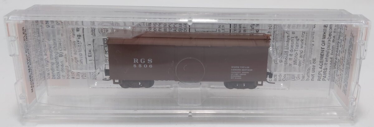 Micro-Trains 80000130 Nn3 RGS 30' Boxcar w/ Single Door #8506 LN/Box
