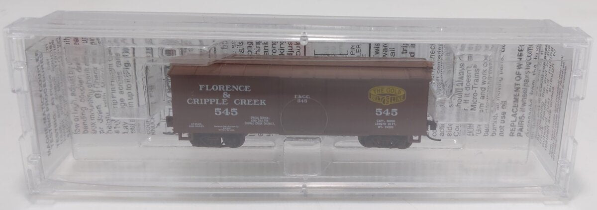 Micro-Trains 80000040 Nn3 Florence & Cripple Creek 30' SD Boxcar #545 LN/Box
