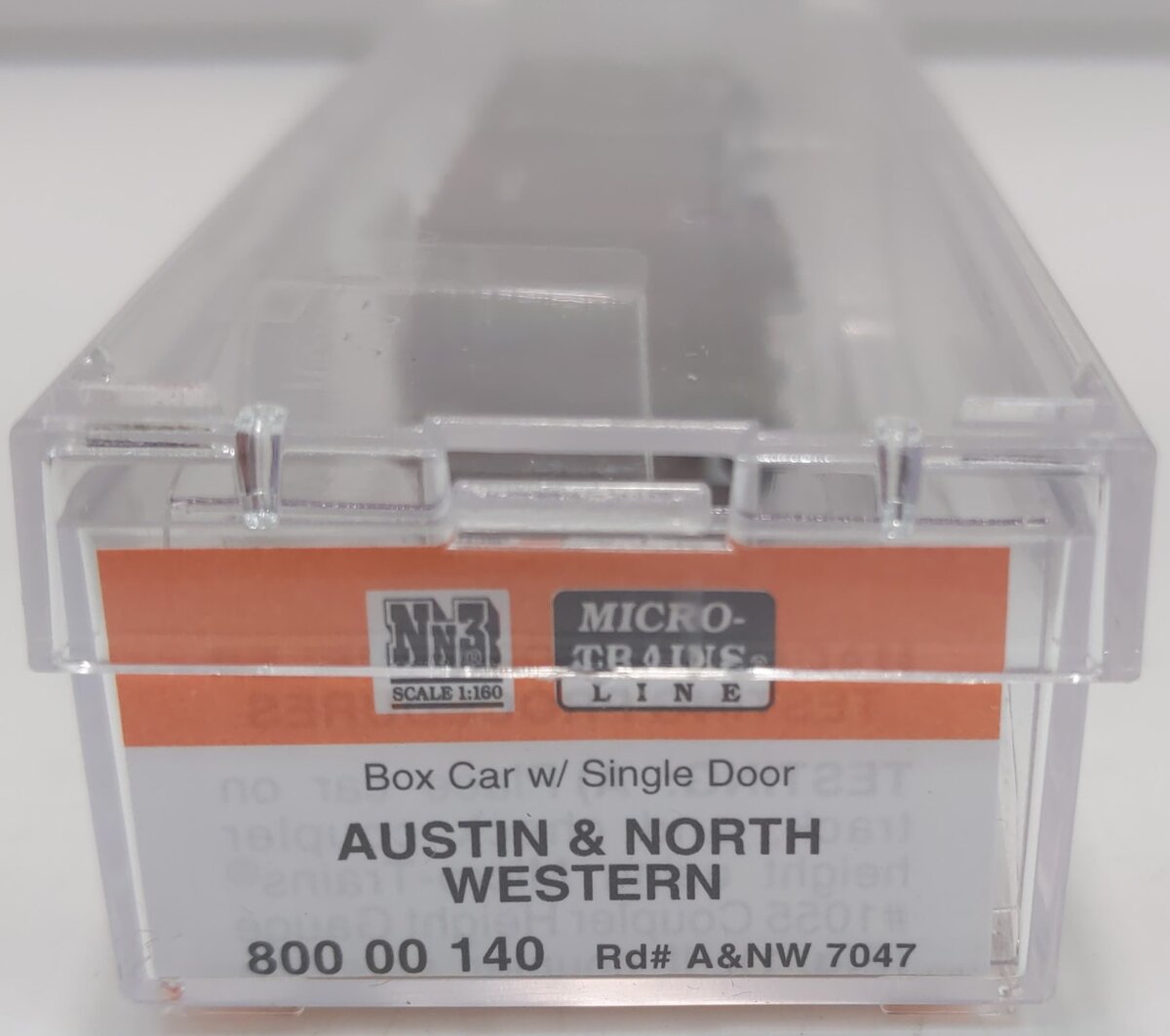 Micro-Trains 80000140 Nn3 Austin & North Western Boxcar w/ Single Door #7047 LN/Box