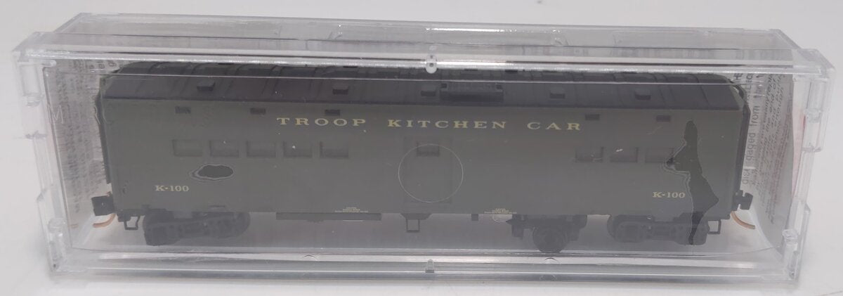 Micro-Trains 11800010 N Scale United States Army 50' Troop Kitchen Car #K-100 NIB