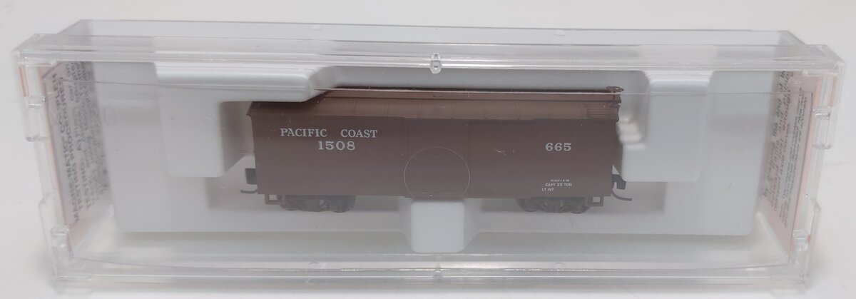 Micro-Trains 80000160 Nn3 Pacific Coast Railway Single Door Boxcar #1508 LN/Box