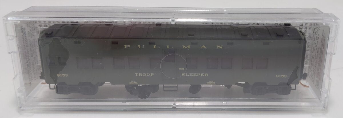 Micro-Trains 11600012 N Pullman 50' Standard Boxcar Troop Sleeper Car #9153 NIB