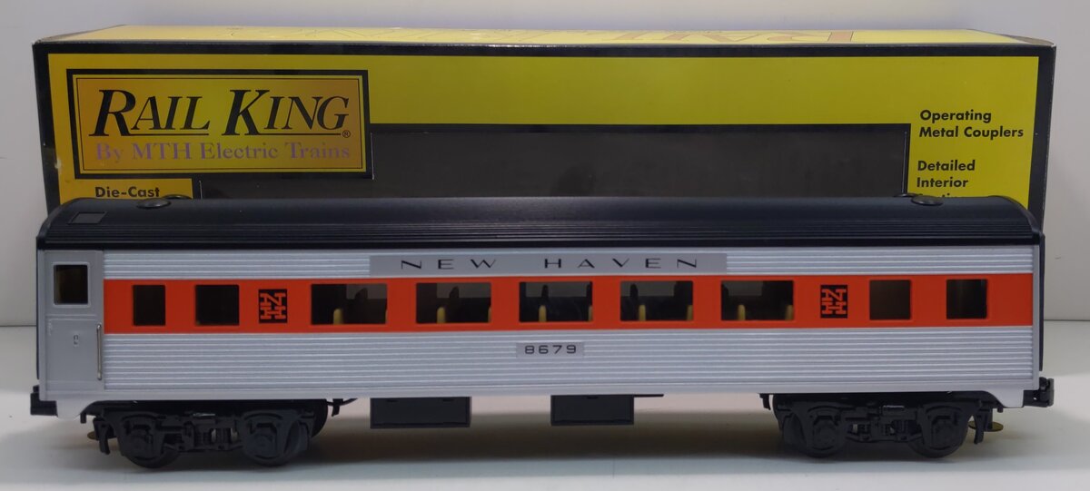 MTH 30-6132 O-27 New Haven Streamlined Coach Car #8679 LN/Box
