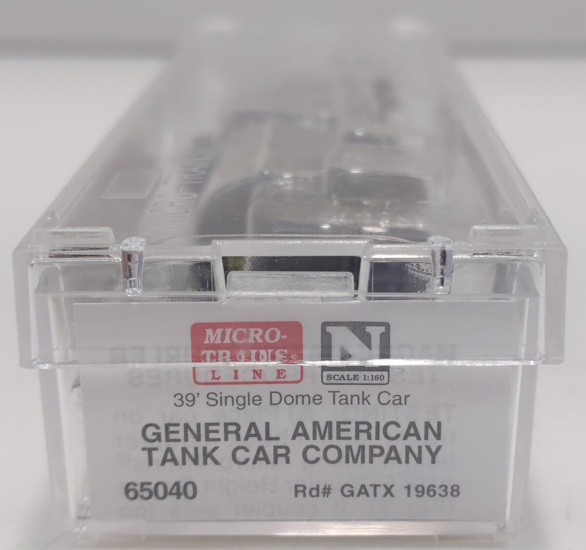 Micro-Trains 06500040 N Scale General American TX 39'Single Dome Tank Car #19638 LN/Box