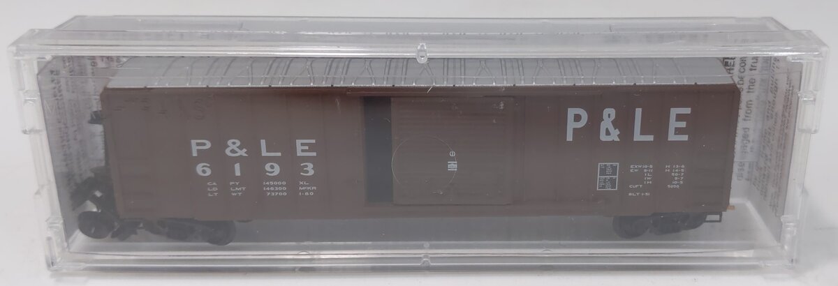 Micro-Trains 02500290 N P&LE 50' Rib Side Single Door Boxcar w/o Roofwalk #6193 LN/Box