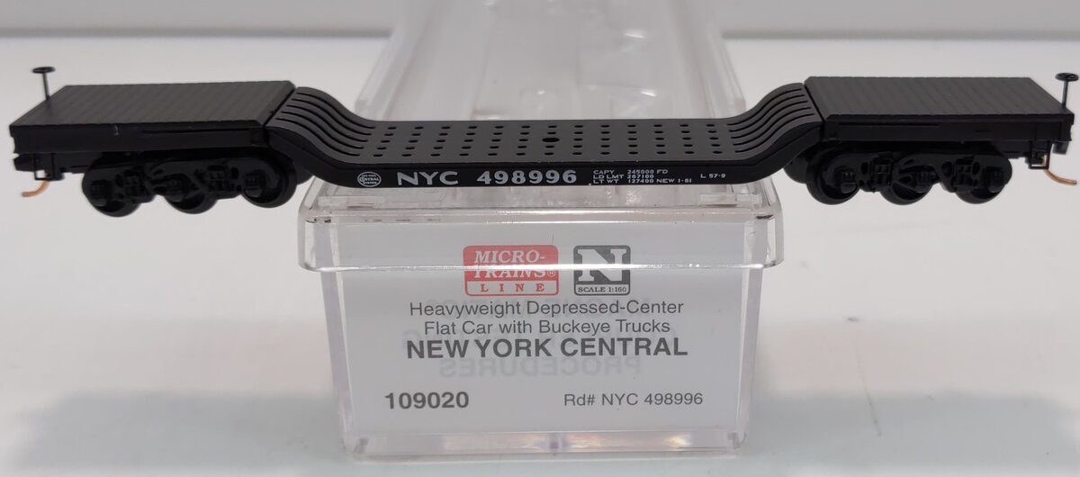 Micro-Trains 10900020 N NYC Heavyweight Depressed Center Flatcar #498996
