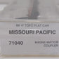 Micro-Trains 07100040 N Missouri Pacific 89' 4" TOFC Flat Car #838201 LN/Box