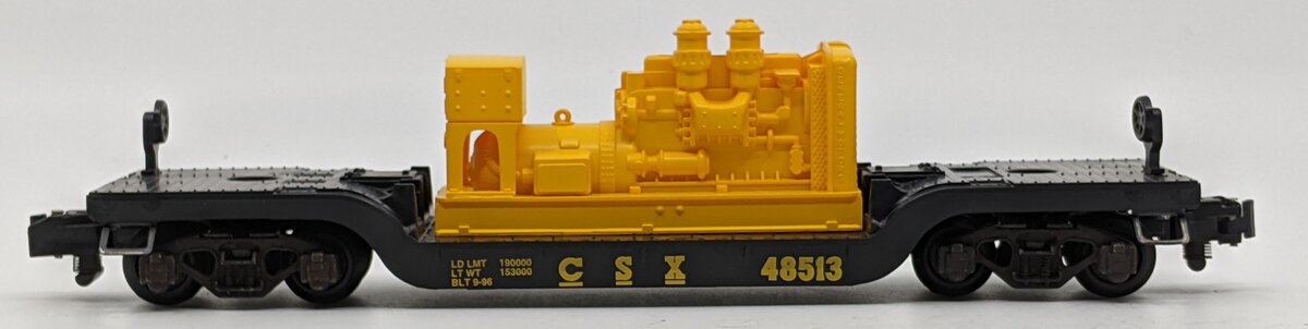 American Flyer 6-48513 S Gauge CSX Flatcar w/ Generator LN/Box