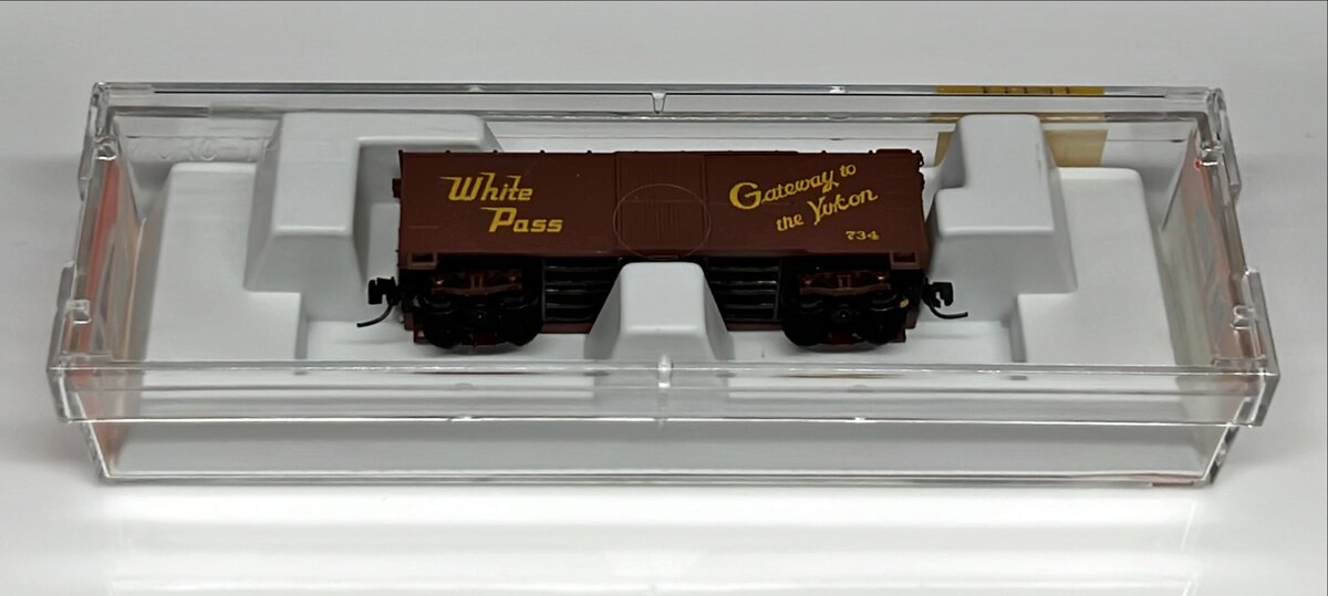 Micro-Trains 80000110 Nn3 White Pass & Yukon Route 30' Boxcar #734 LN/Box