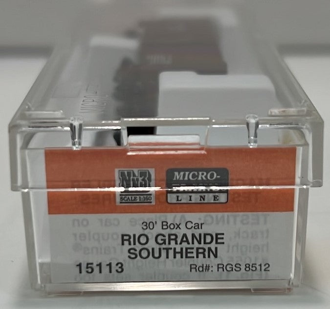 Micro-Trains 80000130 Nn3 Rio Grande Southern 30' Boxcar #8512 LN/Box