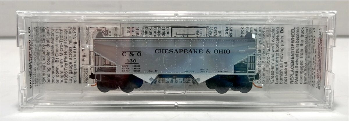 Micro-Trains 08600030 N Chesapeake & Ohio 33' Offset Side Twin Bay Hopper #130  LN/Box