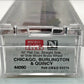 Micro-Trains 04400090 N CB&Q 50' Straight Side Flatcar #93374