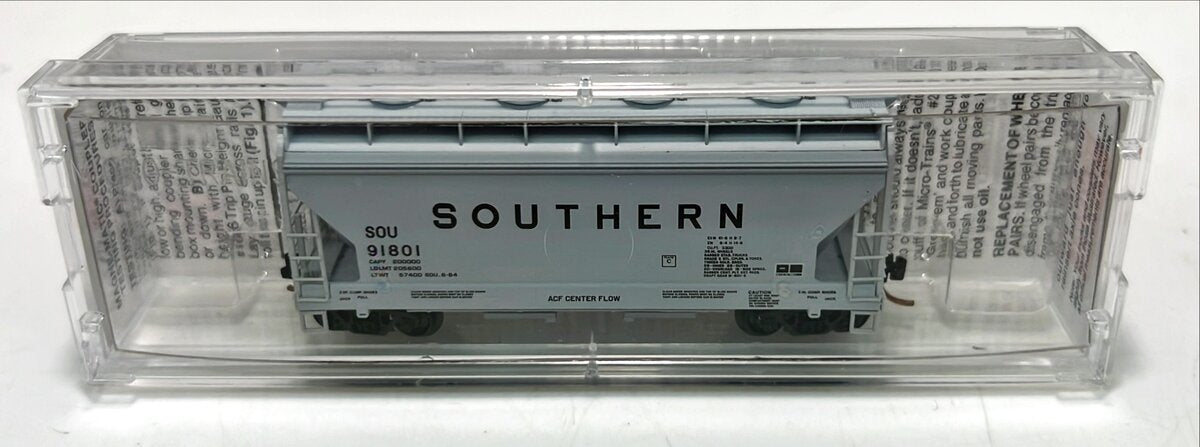 Micro-Trains 09200120 N Southern 2-Bay ACF Center Flow Covered Hopper #91801 LN/Box