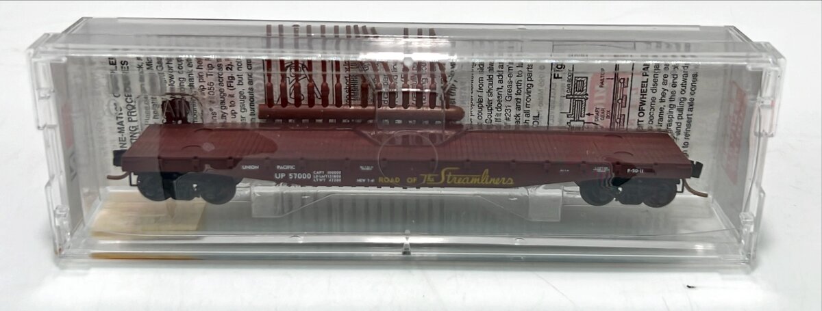Micro-Trains 04500050 N Scale Union Pacific 50' Fishbelly Side Flatcar #57000 LN/Box